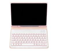 Generico Carcasa Protectora Con Teclado Para Tablet 27,5x20,5x2,5 Cm - Cubierta Retroiluminada ABS - Soporte Magnético Con Ranura Para Bolígrafo - Para Escuela, Viajes, Estudio, Negocios Y Hogar