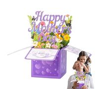 Generico Card, Floral Greeting Design, Mother Appreciation Message Card with Layered Paper Effect System, Compact Cardstock Material, Romantic Gift Design, Greeting Accessories for Special Occasion