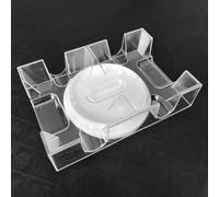 Generico Card Holder - Clear Playing Cards Tray | Deck Card Holder With Smooth Spin Design And 2-deck Capacity | Rotating Playing Cards Tray For Organized During Games