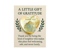 Genérico Cardboard - Greeting Card For Thanksgiving, Heart-Shaped Keepsake Figurine, Thanksgiving Greeting Card For Neighbors, Men Women Boys Youth Teens Son Daughter Family And Friends