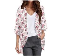 Generico Cardigan da Donna in Maglia Classico Elegante Cappotto Aperto Davanti Maglione Giacche vestibilità Ampia Camicetta