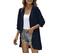 Generico Cardigan da Donna per Autunnali e Invernali 2024 Manica Lunga Classico Cappotto a Maglia con Scollo V Giacche vestibilità Ampia Camicetta