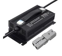 Generico Caricabatterie per carrelli elevatori 12V 40A 24V 30A 36V 25A 48V 20A 60V 15A con Anderson da 50A per batterie al Piombo-Acido Carica, 12v 40a