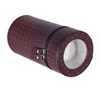 Generico Caricatore singolo for orologi automatici - Motore silenzioso, alimentato a batteria e adattatore CA, con 3 modalità di controllo, 2 cuscini, facile da trasportare(Brown)