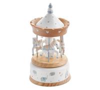 Generico Carillon GIOSTRA Giostrina in Legno Celeste 20.5 cm BOMBONIERA