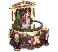 Generico Carillon Meccanico in Resina con SOLDATINO e Ballerina ROTANTI E Cm.14,5h con Melodia Lo Lo SCHIACCIANOCI di Tchaikovsky 55048/ITA