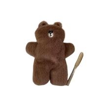Generico Carino morbido peluche animale bruno orso grande capacità astuccio anime astuccio per matite per ragazze ragazzi porta la penna porta la scuola studenti cancelleria astuccio
