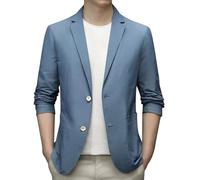 Generico Carnevale Blazer Da Uomo Slim Fit Con Un Bottone Suit Jacket Giacca Elegante Formale for Wedding Business Evening Lavoro Bianco Completo