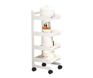 Generico Carrello A Spazio Stretto, Carrello Portaoggetti Sottile Con Rotelle, Armadietto Organizer For Il Bagno,Altezza Del Ripiano Regolabile,for Piccoli Angoli Stretti(Color 1,20x28x95cm)