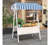 Generico Carrello da Festival su Ruote, Carrello da Campeggio Pieghevole, Carrello Portatile da Campeggio, Carrello Pieghevole, Carrello da Venditore Portatile in Ferro, Stand Mobile per bancarella d