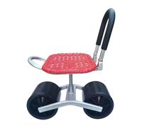 Generico Carrello da giardino con sedile, sedile da giardino con ruote - Sgabelli da girevoli e regolabili in altezza per il giardinaggio | Scooter da pieghevole, maniglia dello sterzo,