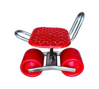 Generico Carrello da Giardino Girevole A 360°, Sgabello Giardinaggio Regolabile in Altezza for Piantare, Scooter con 2 Ruote, Facile Usare