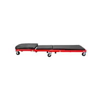 Generico Carrello da Meccanico Pieghevole 2 in 1, può Sopportare 136 kg, Sedile for Riparazione Auto con Cuscino Morbido, for Officina E Garage di Casa