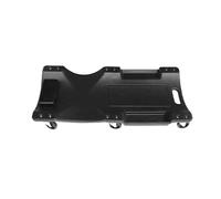 Generico Carrello di Servizio in Plastica for Riparazioni Automobilistiche, A Basso Profilo, con Poggiatesta Imbottito, for Officine E Garage Meccanici(Black)