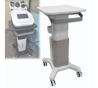 Generico Carrello for salone di bellezza, carrelli multifunzionali, 4 ruote universali, capacità di carico di 176,37 libbre, viene fornito con maniglia e base stabile for clinica, ufficio(Gray)