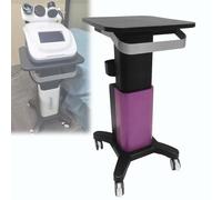 Generico Carrello for salone di bellezza, carrelli multifunzionali, 4 ruote universali, capacità di carico di 176,37 libbre, viene fornito con maniglia e base stabile for clinica, ufficio(Purple)