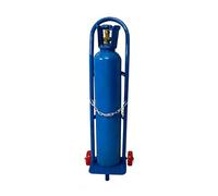 Generico Carrello Leggero e Portatile per bombole di Ossigeno - Supporto Resistente per bombole di Ossigeno, Facile da manovrare - Ideale per Case, fabbriche, ospedali - 115 cm/45,3 Pollici, Blu