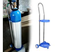 Generico Carrello Leggero per bombole di Ossigeno, Supporto in Acciaio per bombole di Gas propano, Carrello Medico per reparti e Sale operatorie, Resistente, Facile da spostare, Attrezzatura Sanitari