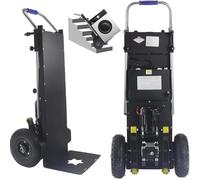 Generico Carrello montascale Elettrico da 1200 W 400 kg di Carico Camion Elettrico per Sacchi con Maniglia Telescopica Scale e discese per Trasportare Oggetti Grandi,001