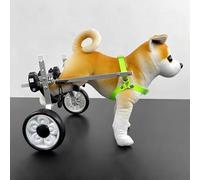 Generico Carrello per Cani Regolabile per Cani di Piccola Taglia - Ausilio alla Mobilità a 2 Ruote per Animali feriti, disabili o paralizzati - Perfetto per Esercizi in Giardino e a casa (L-Body 36-4