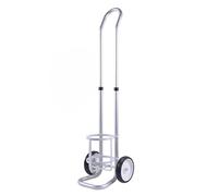 Generico Carrello Porta bombole in Lega di Alluminio con 2 Ruote piroettanti, Supporto per bombola di Ossigeno, Carrello Porta bombole su Ruote per Uso Domestico, Resistente e Mobile (15,4 cm/6,06 po