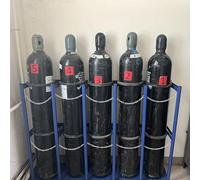 Generico Carrello portabombole in Acciaio, Supporto per bombole di Gas, Supporto per bombole di Ossigeno, Porta bombole di Ossigeno Resistente, Supporto in Metallo per b