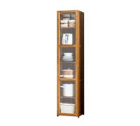 Generico Carrello Portaoggetti Sottile, Carrello A Spazio Stretto, Armadietto Organizer Con Anta Trasparente, For Lavanderia, Luoghi Stretti, Bagno, Piccolo Angolo(Color 2,6 tiers)