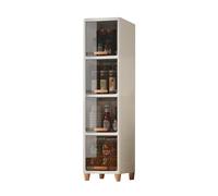 Generico Carrello Portaoggetti Sottile Ribaltabile, Carrello A Spacco Stretto A 2-6 Livelli, Armadietto Organizzatore For Il Bagno, For Lavanderia Luoghi Stretti Bagno(Width 44cm,4 tiers)