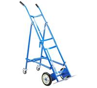 Generico Carrello Portatile per bombole di Ossigeno con Ruote - Supporto Mobile per bombole di Ossigeno - Porta bombole Retrattile per Singola bombola - Comodo Organizer per bombole di Ossigeno (Blu)