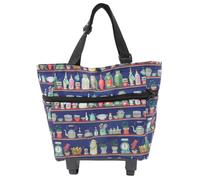 Generico Carrello Spesa Pieghevole con Ruote in Tela e Abs Borsa Shopping Capiente e Compatta Trolley Portatutto Multifunzione per Donna Facile da Trasportare e Riporre