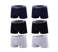 Generico Carrera 6 Boxer Calibrato Uomo Cotone Jersey Bielastico Assortito Moda Egidio (9/4XL)