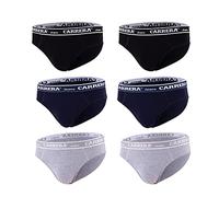 Generico Carrera 6 Slip Calibrato Uomo Cotone Jersey Bielastico Assortito Moda Egidio