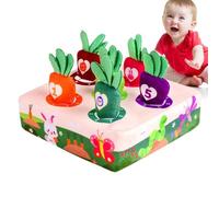 Generico Carrot Game for - Carrot Harvest Game Plush Toy - Sensory Box Sorting & Counting Puzzle Games for 1-3 -Year-Olds Carrots Harvest