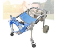 Generico Carrozzina for cani a 2/4 ruote for zampe posteriori, carrelli for cani leggeri e regolabili con ausili for la mobilità degli arti posteriori, deambulatore assistito for cani disabili con sup