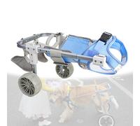 Generico Carrozzina for cani a 2/4 ruote for zampe posteriori, regolabile e leggera, carrelli for cani con ruote for arti posteriori, ausili for la mobilità for camminare con arti posteriori disabili,