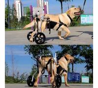 Generico Carrozzina per Cani Regolabile per debolezza degli Arti Posteriori, Carrello per la Mobilità degli Animali Domestici con Supporto, Carrello per Le Gambe del Cane di Facile Montaggio (Grande)