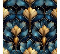 Generico Carta da Parati Autoadesiva Fiori Gialli Decorativo Sfondo 44x300 cm Texture Lusso Carta da Parete Adesivo Vinile Tessuti non tessuti Soggiorno Camera Da Letto Bagno