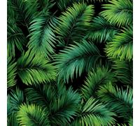 Generico Carta da Parati Autoadesiva Foglie Vintage Decorativo Sfondo 44x500 cm Piante Tropicali Carta da Parete Adesivo Vinile Tessuti non tessuti Soggiorno Camera Da Letto Bagno