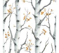 Generico Carta da Parati Autoadesiva Rami Foresta Decorativo Sfondo 44x1000 cm Pittura Natura Carta da Parete Adesivo Vinile Tessuti non tessuti Soggiorno Camera Da Letto Bagno