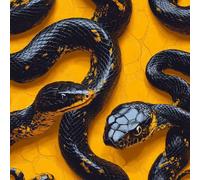 Generico Carta da Parati Autoadesiva Serpente Decorativo Sfondo 44x600 cm Rettili Carta da Parete Adesivo Vinile Tessuti non tessuti Soggiorno Camera Da Letto Bagno