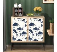 Generico carta da parati bambini 44 X500Lcm Pesce D'arte Dei Cartoni Animati carta da parati cucina Rivestimento impermeabile per spazi umidi, facile da pulire e durevole nel tempo Z263650