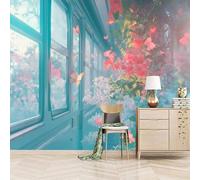 Generico carta da parati camera da letto 250x420cm Fiori carta da parati tessuto non tessuto Decorazione 3D su tela pittorica, senza interruzioni, per la parete principale della casa EB24-7287