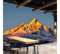 Generico carta da parati cameretta 250x370cm Oro Di Montagna carta da parati floreale Stampa 3D su tela effetto olio senza interruzioni, per salotto o stanza degli ospiti EB24-1591