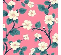 Generico Carta da Parati Fiori Pellicola Mobili Adesiva 40×1200CM Piante E Fiori A Foglia Verde Pellicola Adesiva per Mobili Decorativi Impermeabile Camera da Letto Bagno Armadio Tavolo PVC