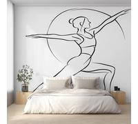 Generico Carta da Parati Ginnastica, 260X175cm, Carta da Parati Tessuto Non Tessuto Linea Ginnastica Ragazze, Camera da Letto Decorazioni Parete Soggiorno Decorazione Cucina Décor EL&D57