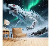 Generico Carta Da Parati Lucertola Super Grande, Carta Da Parati 3D xxl Animali Divertenti 250X175cm Per Soggiorno Copre Le Imperfezioni Del Muro Materiale Sicuro Ed Ecologico Facile Da