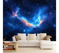 Generico Carta da Parati Moderna Galassia del cielo stellato 200x140 cm Murales Poster Stampa 3D, Carta da Parati Fotomurale Tessuto Non Tessuto per Camera Letto, Soggiorno, Ufficio