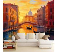 Generico Carta da Parati Moderna Paesaggio della città di Venezia 500x280 cm 3D Poster Gigante Carta da Parati, Tessuto Non Tessuto Fotomurale per Camera Letto, Soggiorno, Corridoio