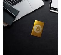 Genérico Carta in alluminio sottile e resistente all'acqua per frase semi di criptovaluta - Archiviazione sicura e discreta di 24 parole chiave per portafogli freddi come Bitcoin, Ethereum e altro