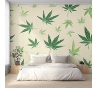 Generico Carta Parati Marijuana Fotomurale Erba Cannabis Carta da Parati Tessuto Non Tessuto 250x175 Murales da Parete Decorazione Parete Wallpaper W&59